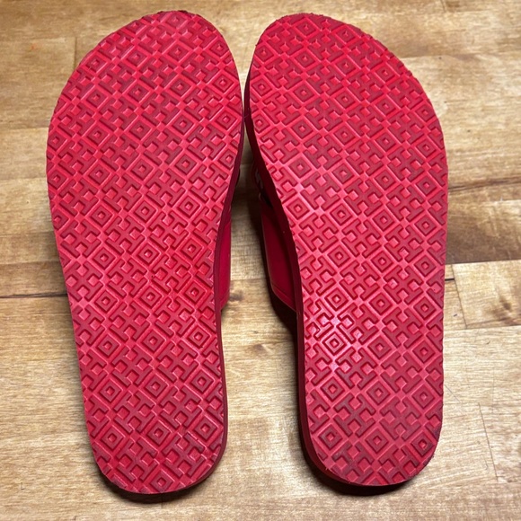 Tory Burch Red Daisy Women's Sandals size 7.5 - Picture 3 of 9